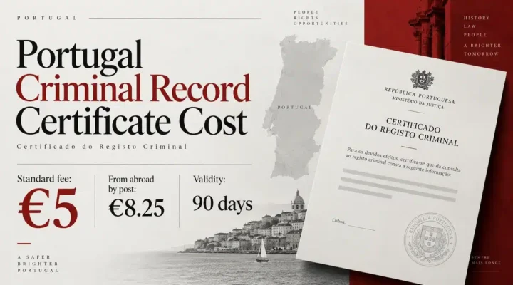 Portugal criminal record certificate cost